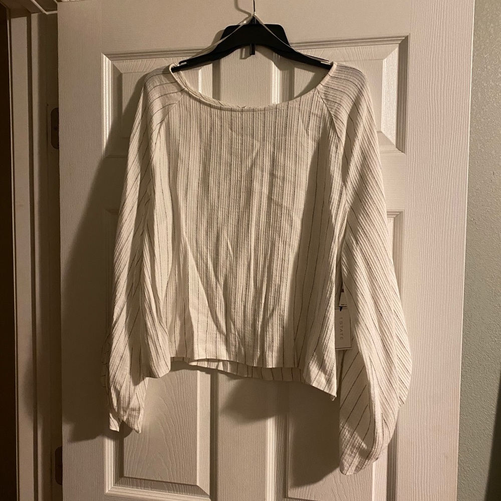 Dressy long sleeve top plus